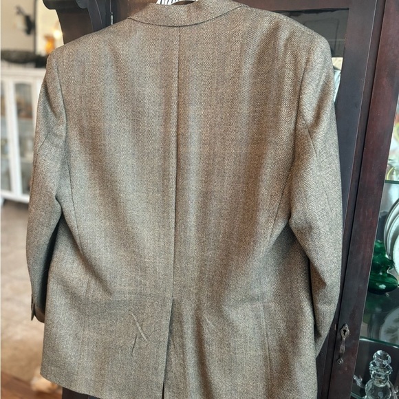 Men’s Wool Lauren Ralph Lauren Tweed/Herringbone Sports Coat Blazer 44L EUC - Picture 2 of 7